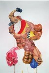 With Muscle-licious!, artist Barbara Weissberger offers something to chew on.