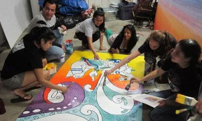 Jovenes sin Nombres mural