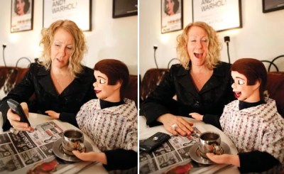 A local artist’s project with a ventriloquist dummy culminates in a public ChatRoulette performance.