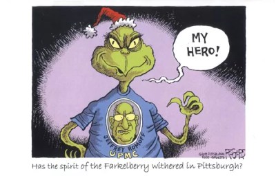 Card Games: Fake holiday donation mailer lampoons UPMC