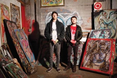 Dean Cercone and Ivory Weeds look in from the outside