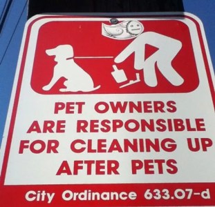 Clean Up After Your Dog … and Your Crimes