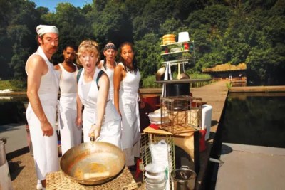 Quantum Theatre stages The Golden Dragon on the water.