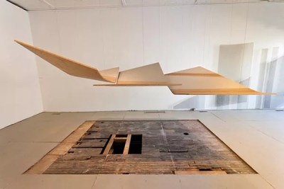 A Mattress Factory show gets into the walls … and floors