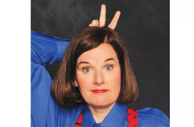 Comedian Paul Poundstone on textbooks, “loud and yelly” humor, and road rage.