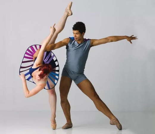 Unusual footwear among the novelties in the new Texture Ballet program.