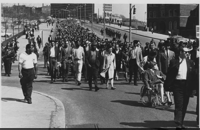 Historic Photo Exhibit Highlights March after King assassination