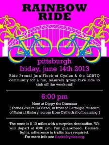 Rainbow Ride scheduled for Pride