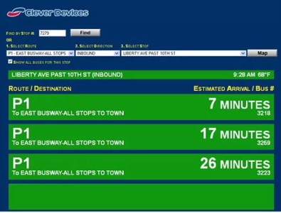 Port Authority launches pilot of real-time bus tracker