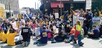 In Oakland, labor fight with UPMC takes to streets in weekend protest