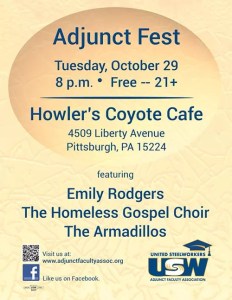 Free concert at Howler’s to support adjunct faculty