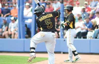 Utility player Josh Harrison can play anywhere in a pinch