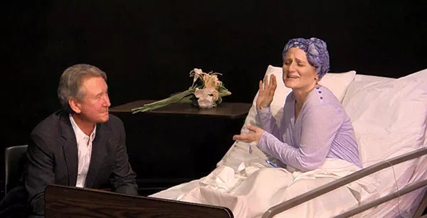 Bruce Cocker and Shay Port in "Close Your Eyes," by James Harmon Brown, produced by CCAC South for the Pittsburgh New Works Festival