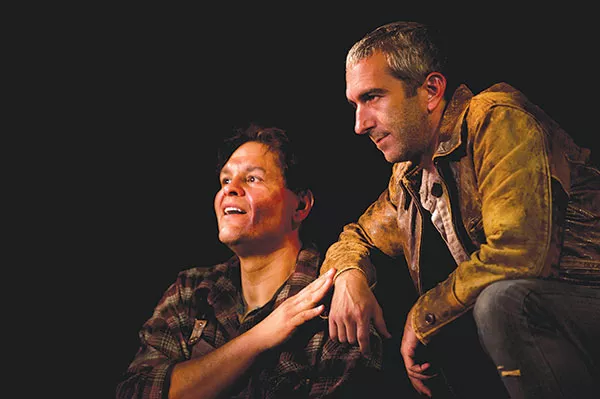 Leandro Cano and Jarrod DiGiorgi in The REP's Of Mice And Men