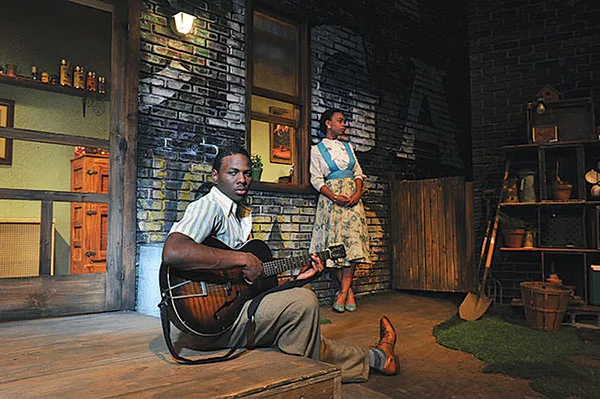 Mitchell Edward and Johari Mackey in Seven Guitars