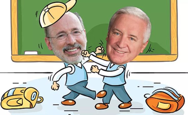Schoolyard Fight: Corbett, Wolf spar over the governor’s history of education funding