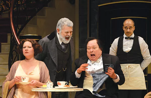 Kati Brazda, Sam Tsoutsouvas, Tony Triano and Evan Zes in L'Hôtel