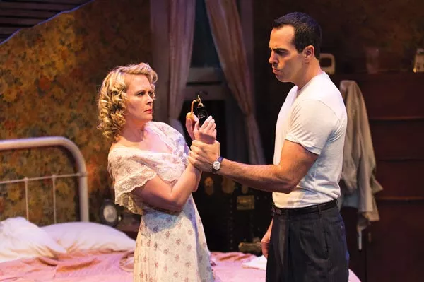 Tami Dixon and Patrick Jordan in barebones productions' A Streetcar Named Desire
