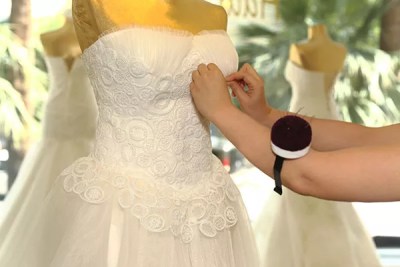 A new trend involves upcycling bridal gowns and bridesmaids’ dresses