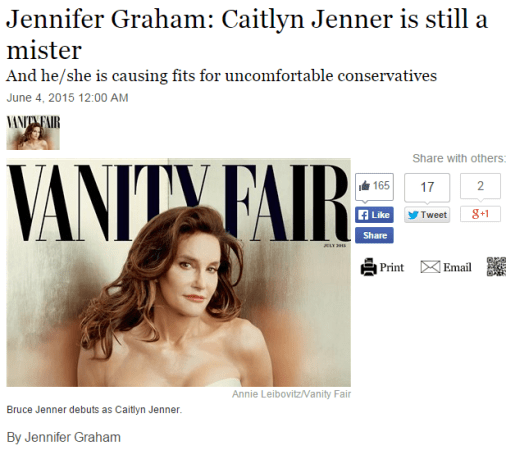 Post-Gazette responds to readers over Caitlyn Jenner editorial