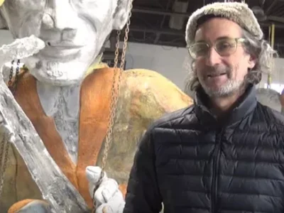 Pittsburgh artist James Simon opens his Uptown studio to show giant musician sculptures