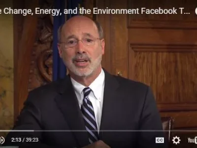 Pennsylvania Gov. Tom Wolf announces new rules on methane emissions