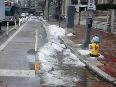 Cyclists wonder why Pittsburgh streets and sidewalks were plowed, but bike lanes went untouched