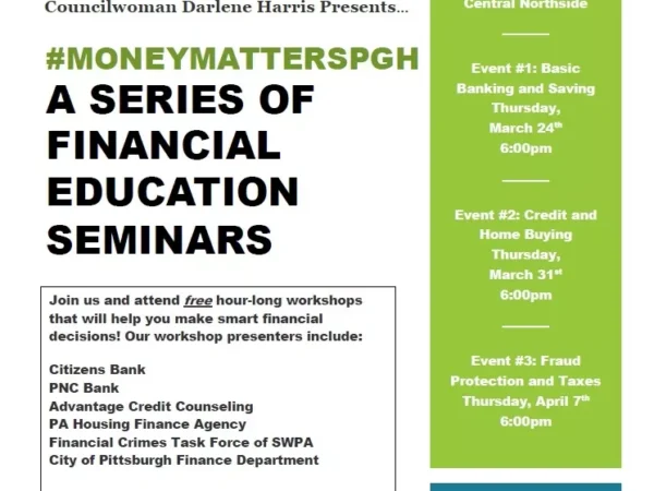 Pittsburgh City Councilor Darlene Harris launches financial literacy series