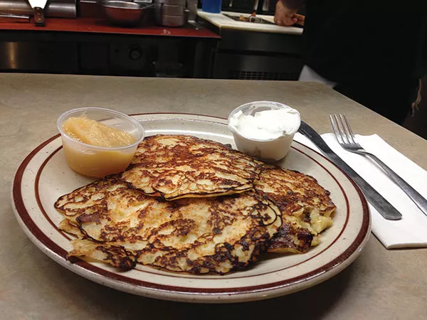 Stop by the Dari-Villa, in Bellevue, for fresh potato pancakes