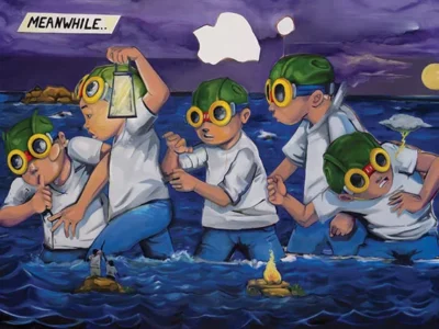 Hebru Brantley’s Pittsburgh debut is a hopeful and haunting commentary on our times