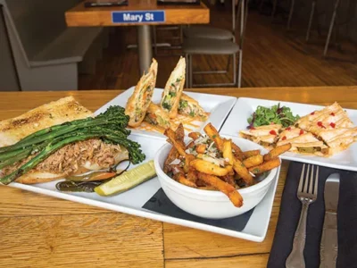 Street foods from around the globe enliven the menu at Pittsburgh’s Streets on Carson