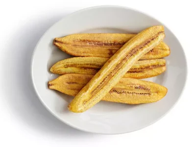 Cuban comfort food: plantains and black beans