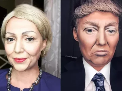 Pittsburgh makeup artist recreates presidential nominees Clinton and Trump