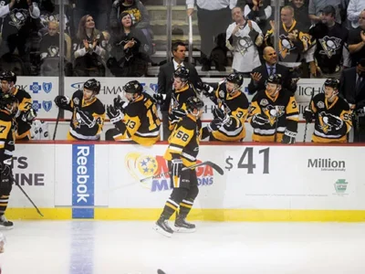 A photo essay from the Penguins Oct. 5 preseason game against the Red Wings at PPG Paints Arena