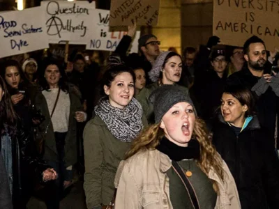 Hundreds in Pittsburgh march from Oakland to the Birmingham Bridge