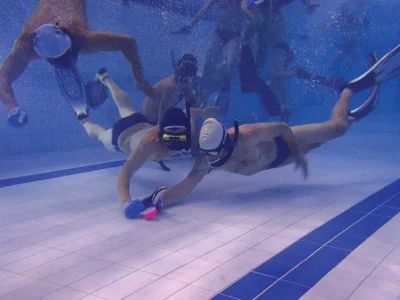 Pittsburghers trade their ice skates for flippers