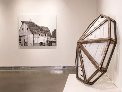 A glass artist and a collage artist team up to explore architectural decay