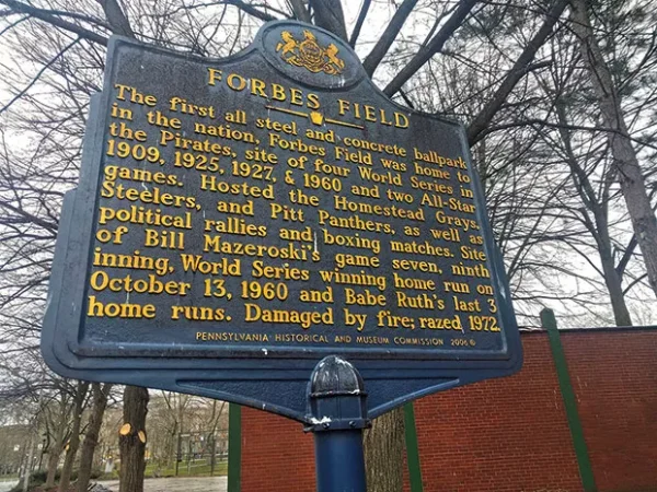 If you want to commemorate Pittsburgh sports milestones, a historical marker is the way to go