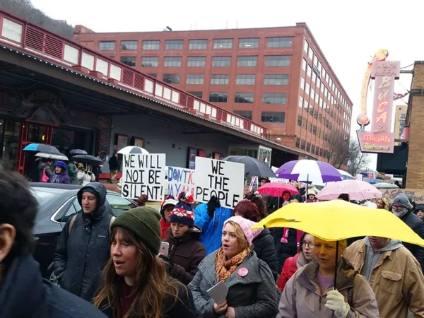 Hundreds protest at U.S. Senator Pat Toomey’s office in Pittsburgh