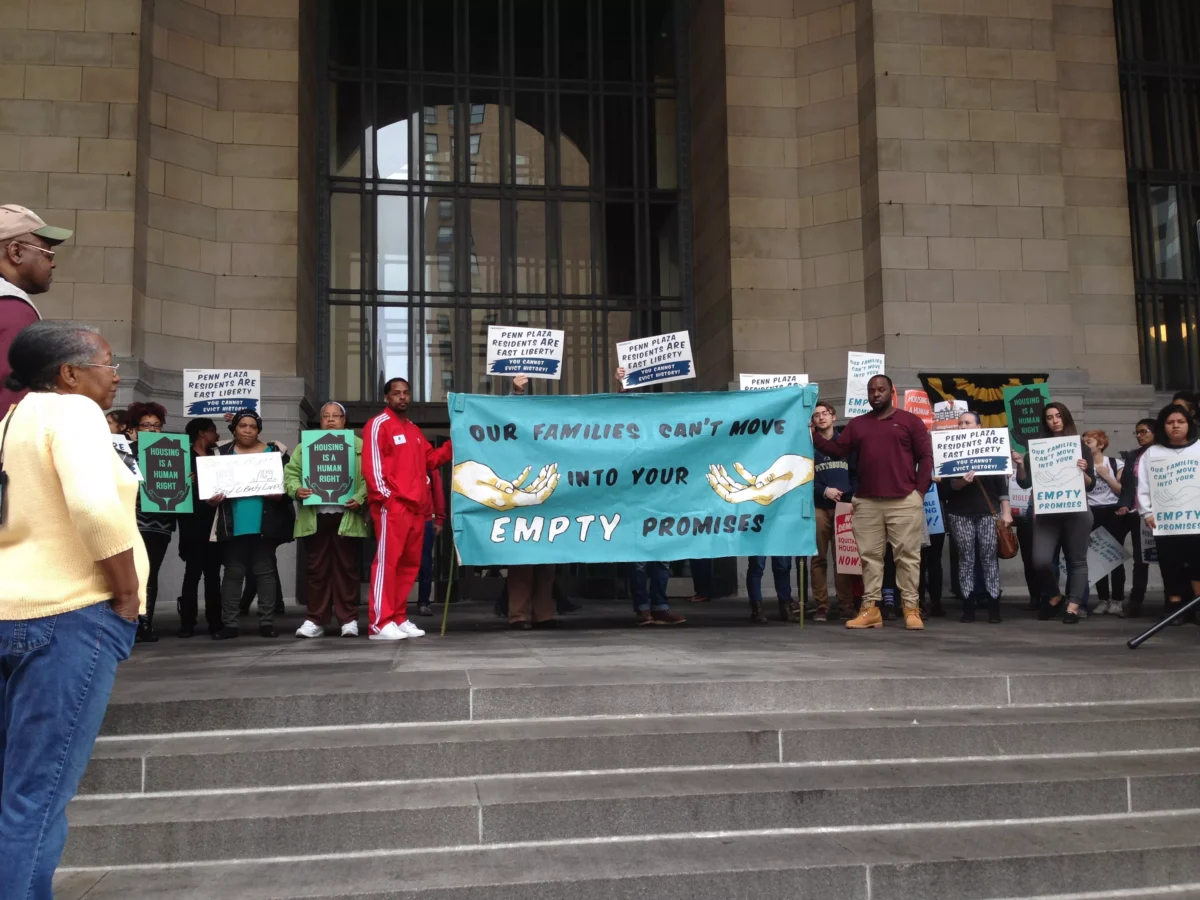 Pittsburgh housing advocates rally for better living conditions at Penn Plaza