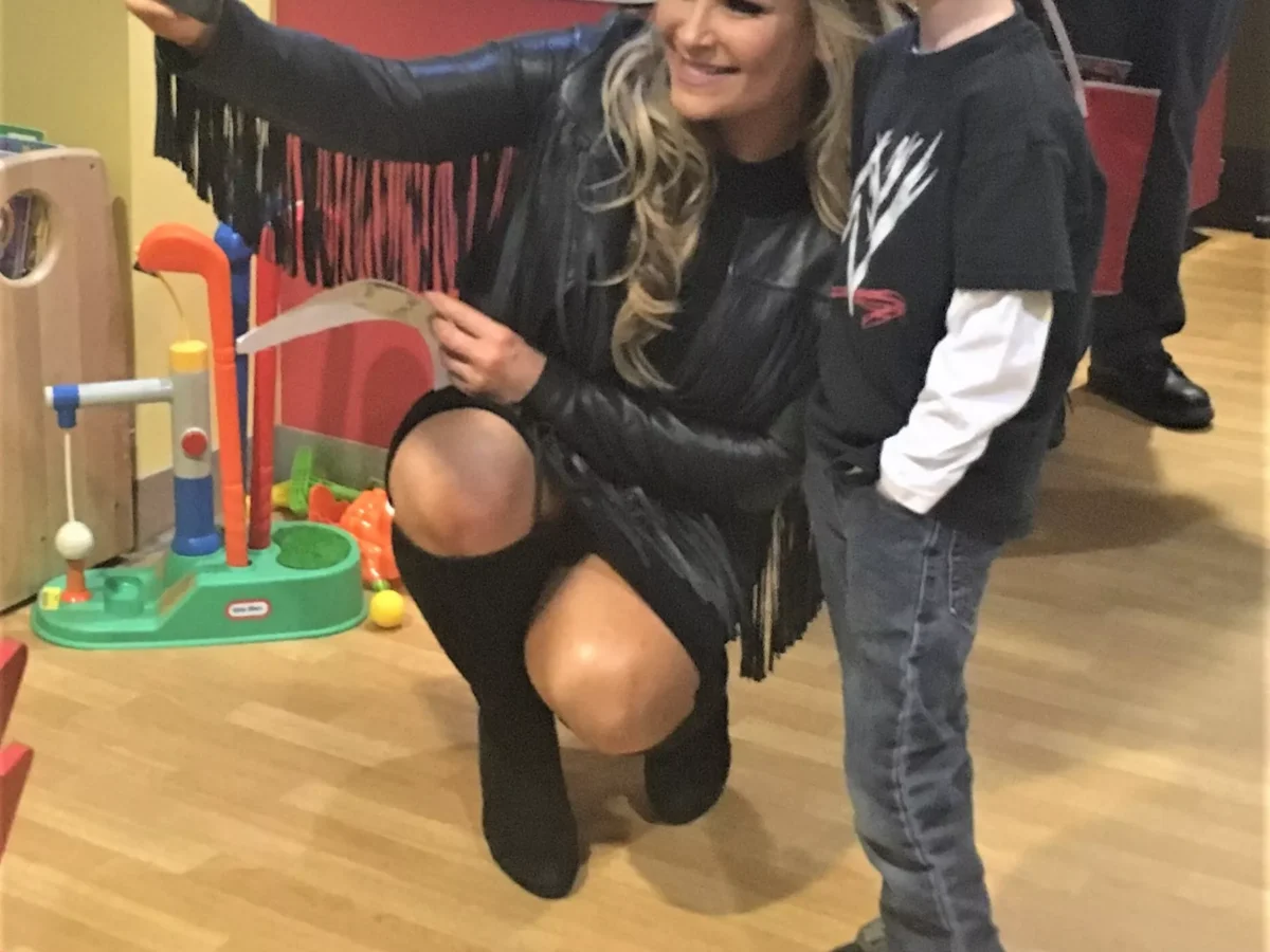 WWE Superstars visit patients at Pittsburgh Children’s Hospital to serve up championship belts and smiles