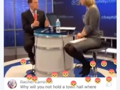 U.S. Sen. Pat Toomey holds another last-minute social-media event