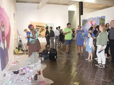 Live art event at SPACE Gallery highlight of Friday night’s Downtown Gallery Crawl