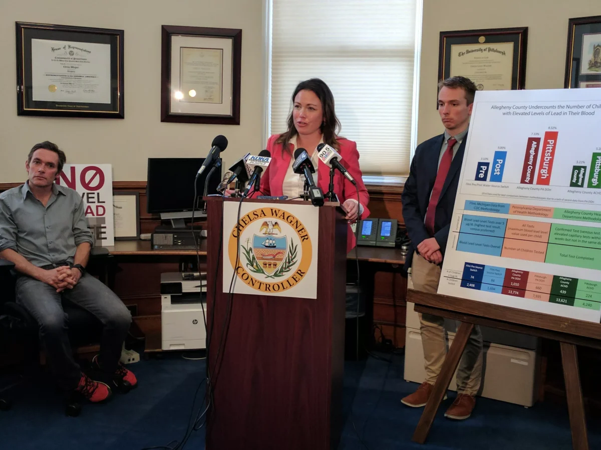 Allegheny County Controller Chelsa Wagner and Flint whistle-blower call for action in Pittsburgh water crisis