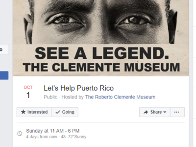 Pittsburgh’s Roberto Clemente Museum accepting donations Oct. 1 for hurricane-ravaged Puerto Rico