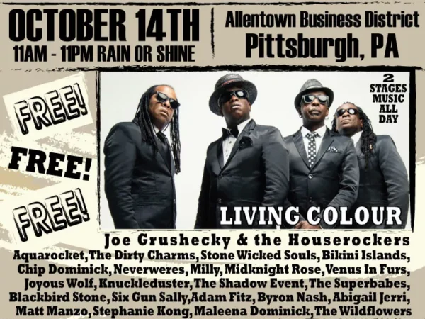 Free music festival Le Creme debuts in Allentown on Saturday with Living Colour, food trucks, vendors and more