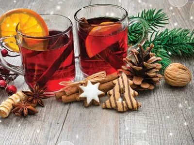 Nothing says holiday cheer like a pot of mulled wine