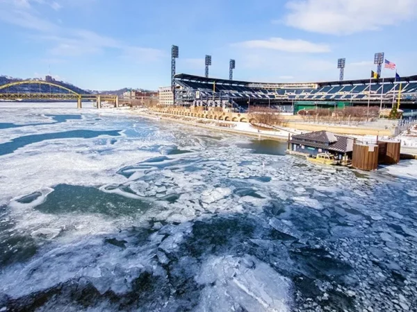 Pittsburgh’s frozen rivers will stick around despite warming temperatures