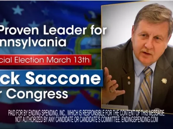 U.S. Congressional candidate Rick Saccone tallying fiscally conservative, anti-union support