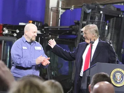 In North Fayette, President Donald Trump touts tax cuts in speech on the economy